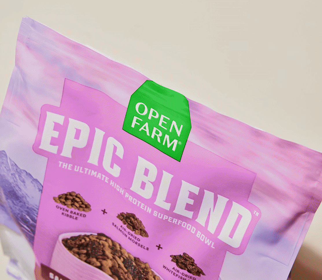 Open Farm Epic Blend Beef & Superfood animated banner