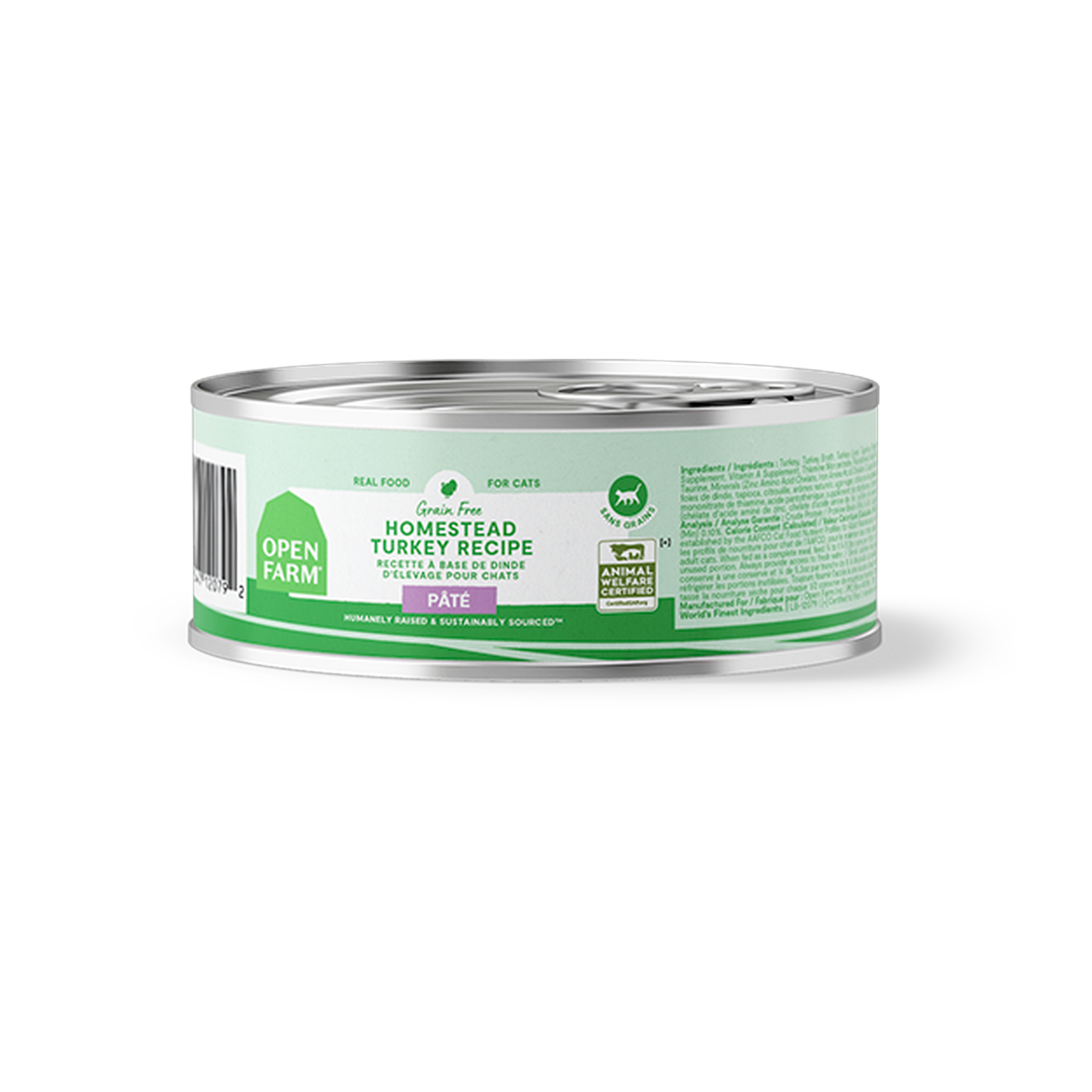 Open Farm Homestead Turkey Pâté for Cats 5.3 oz can