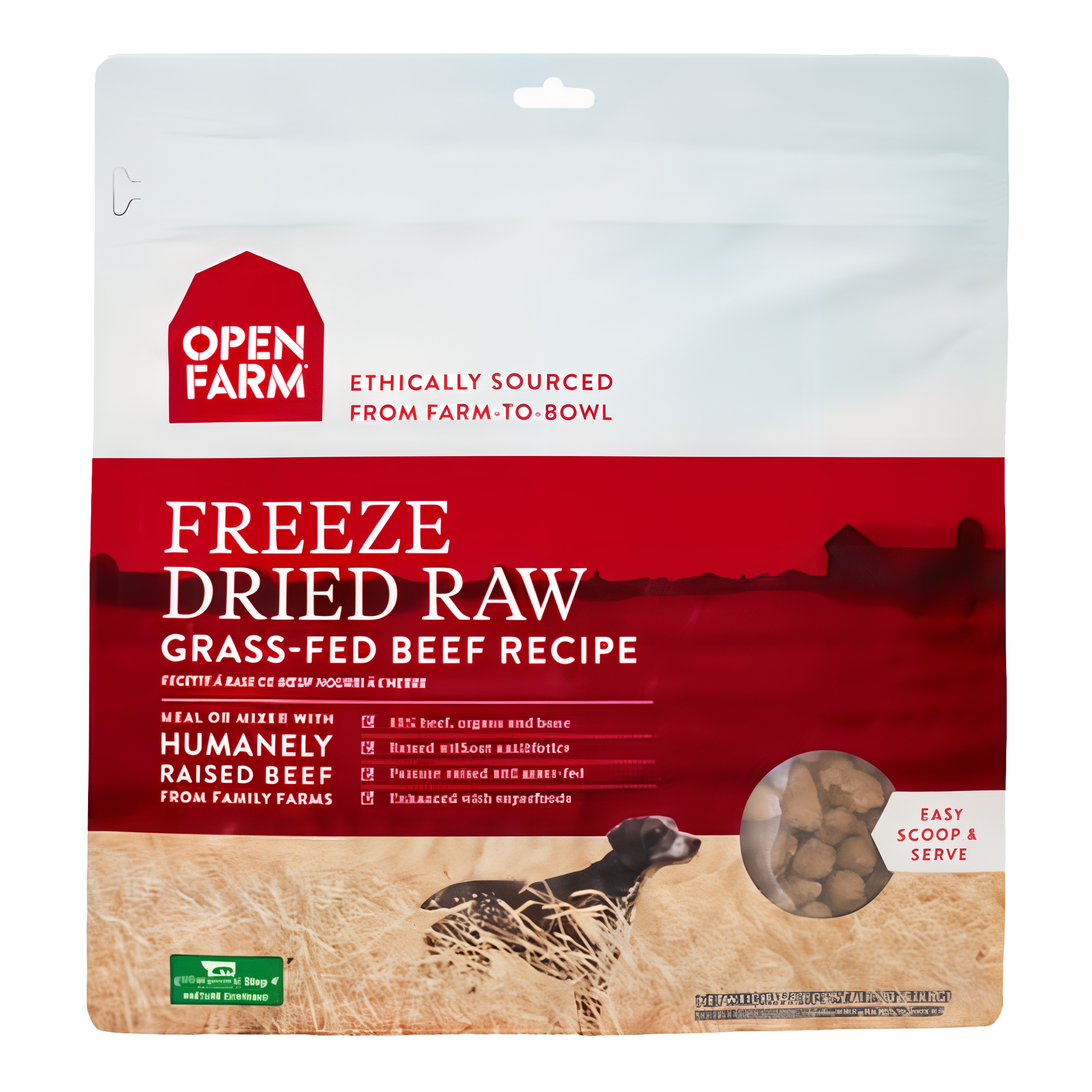 Open Farm Grass-Fed Beef Freeze Dried Dog Food