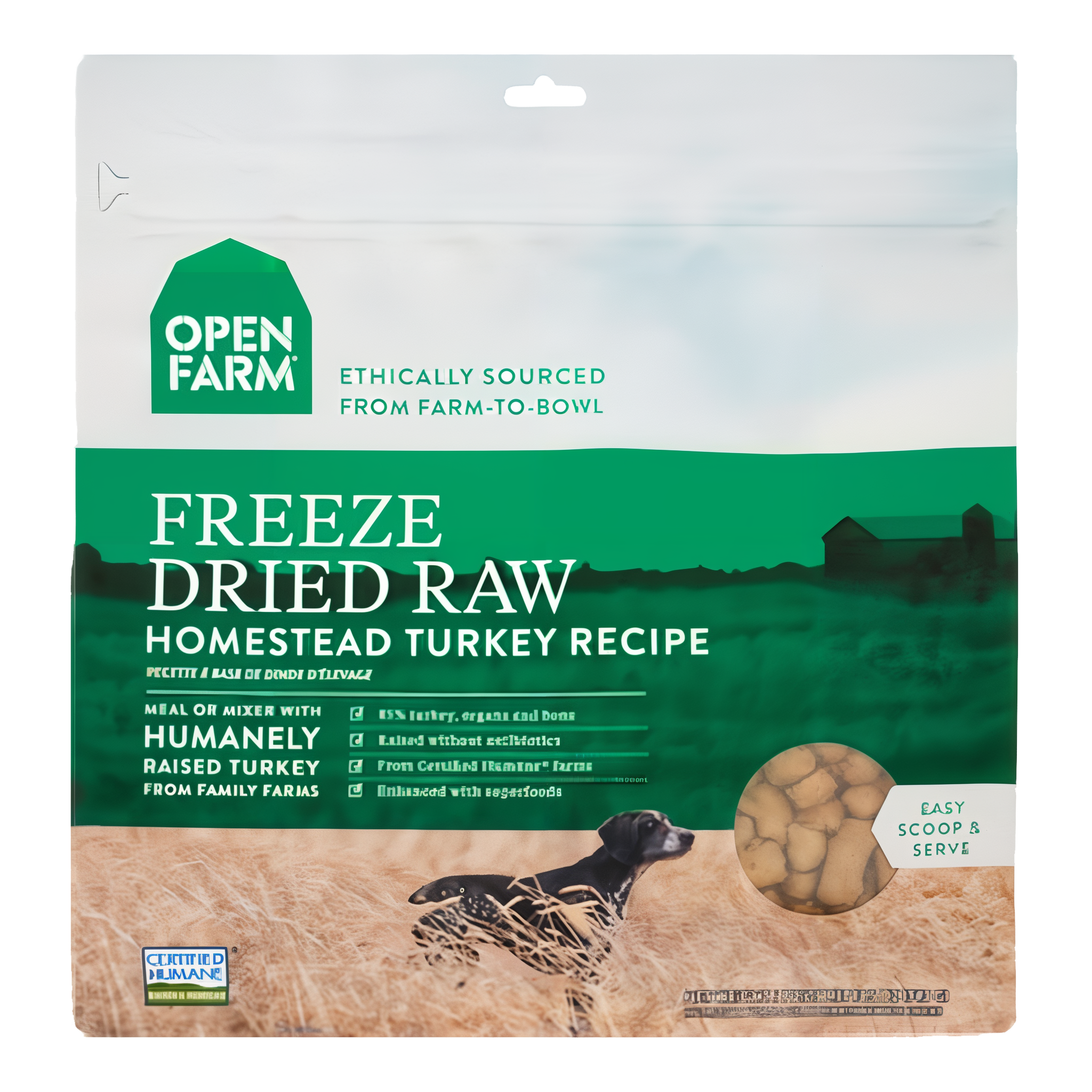 Open Farm Homestead Turkey Freeze Dried Dog Food
