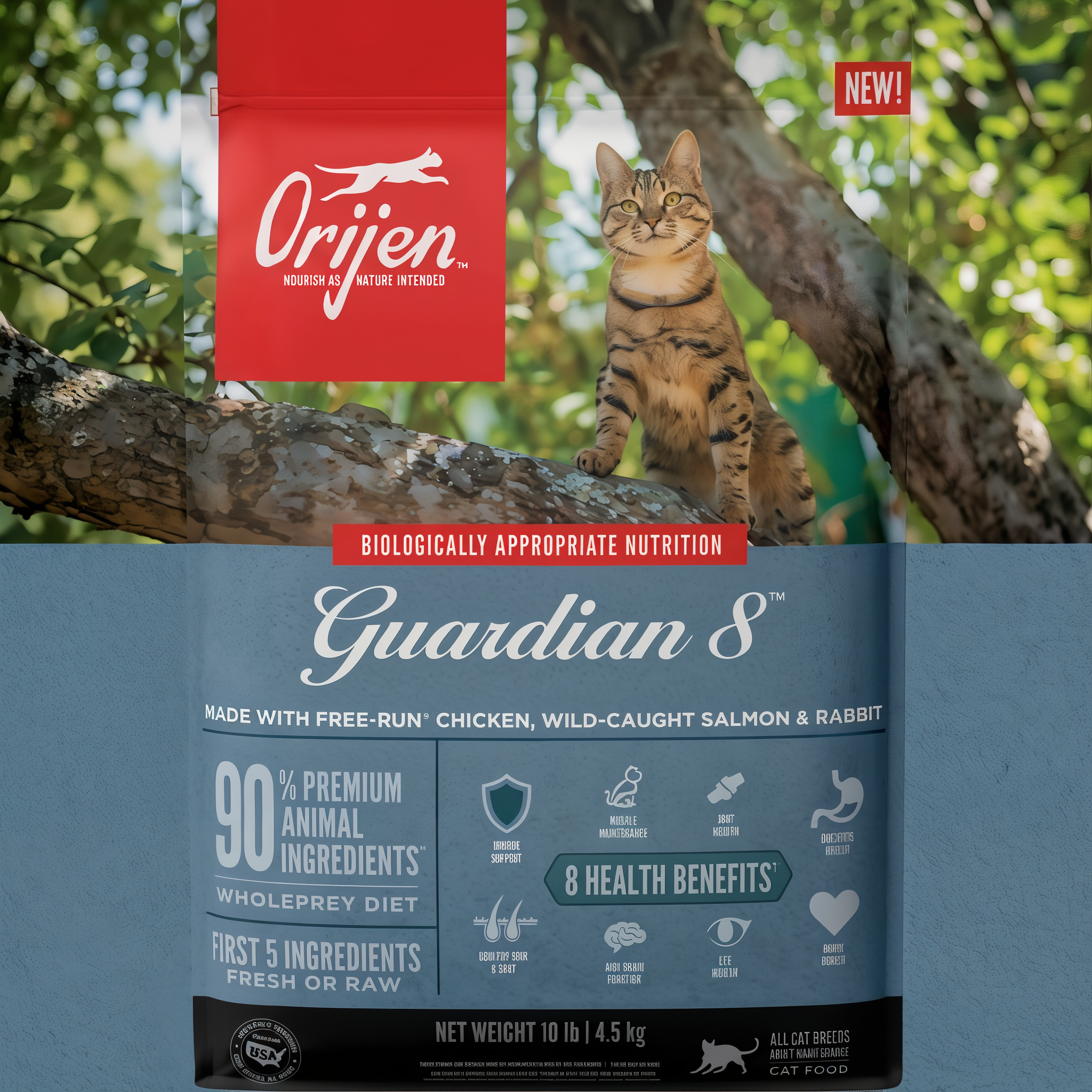Orijen Dry Cat Food Grain Free Premium High Protein Fresh & Raw Animal Ingredients