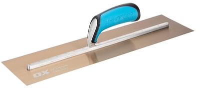 OX Tools Stainless Steel Plaster Finishing Trowel with Grip Handle