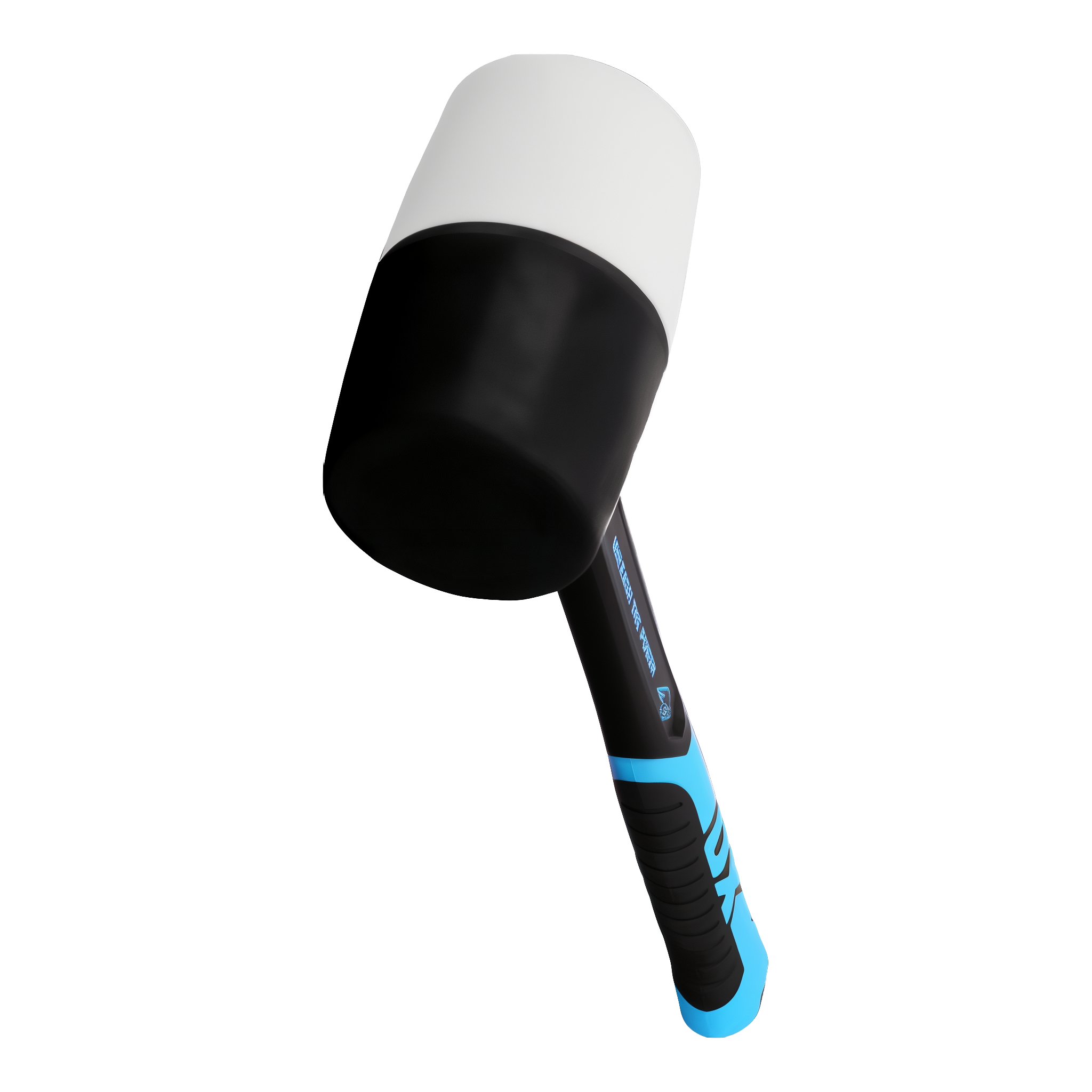 OX X Tools 24-inch Combination Rubber Mallet — head detail showing twin black and white rubber striking faces