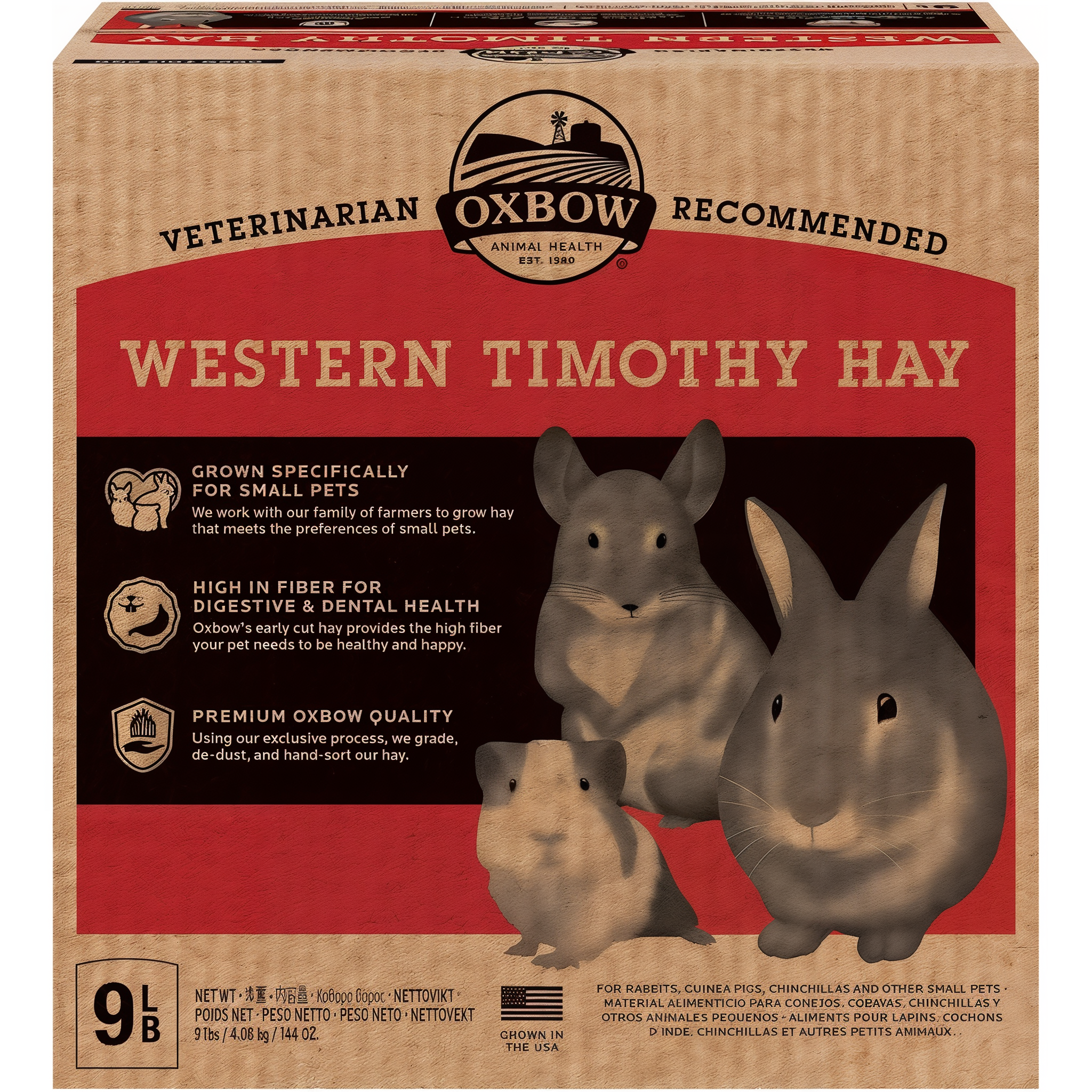 Oxbow Western Timothy Hay Dry Small Animal Food