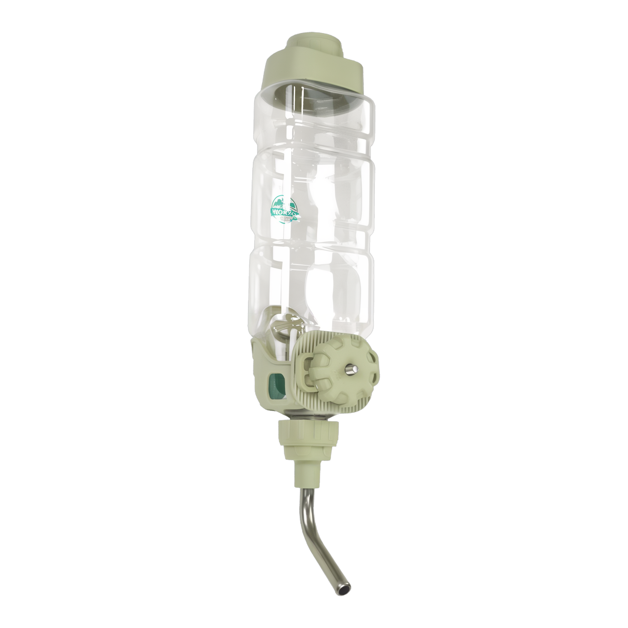 Dripless Water Bottle showing top-fill opening and level indicator