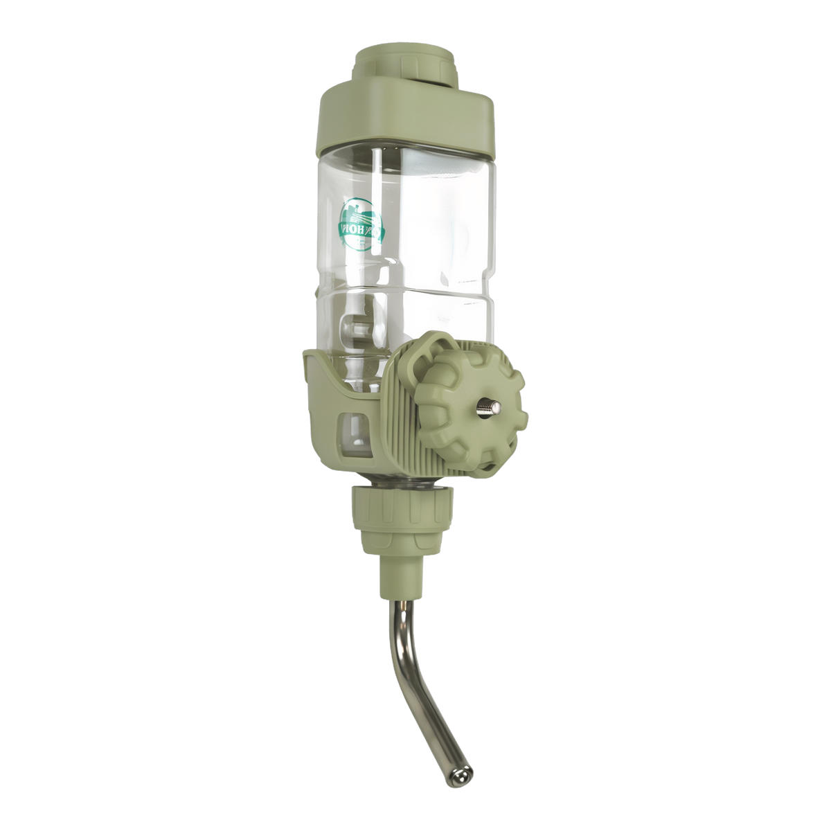 Small Dripless Water Bottle showing top-fill opening and level indicator