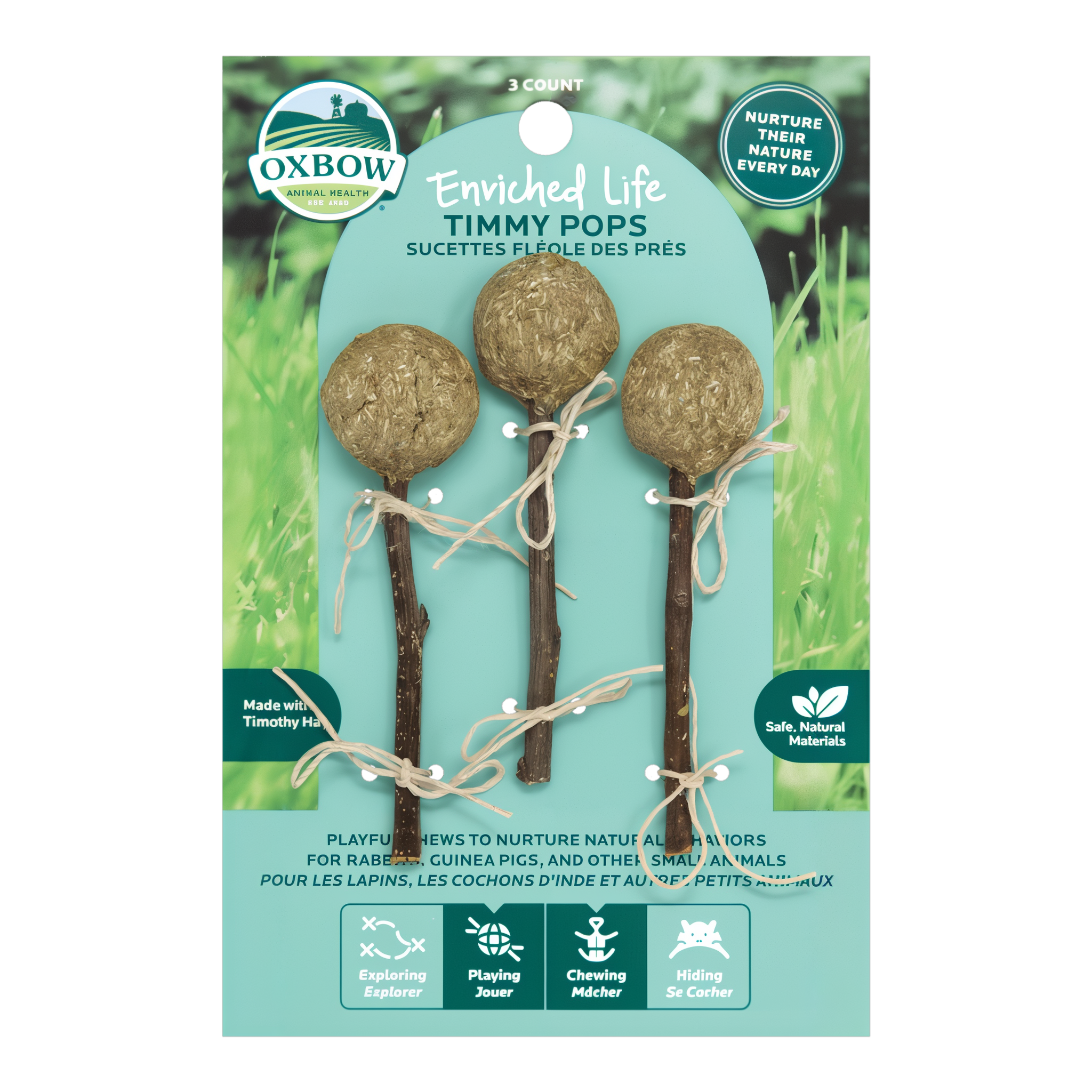 Oxbow Enriched Life Timmy Pops in packaging