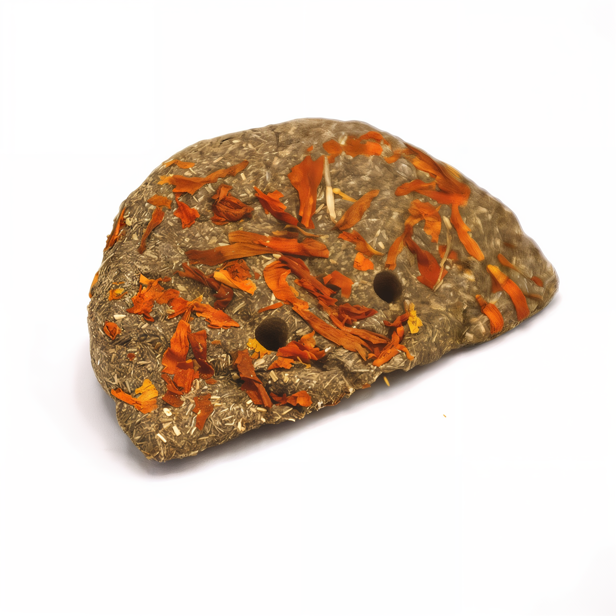 Timothy hay Orange Slice chew with marigold petals