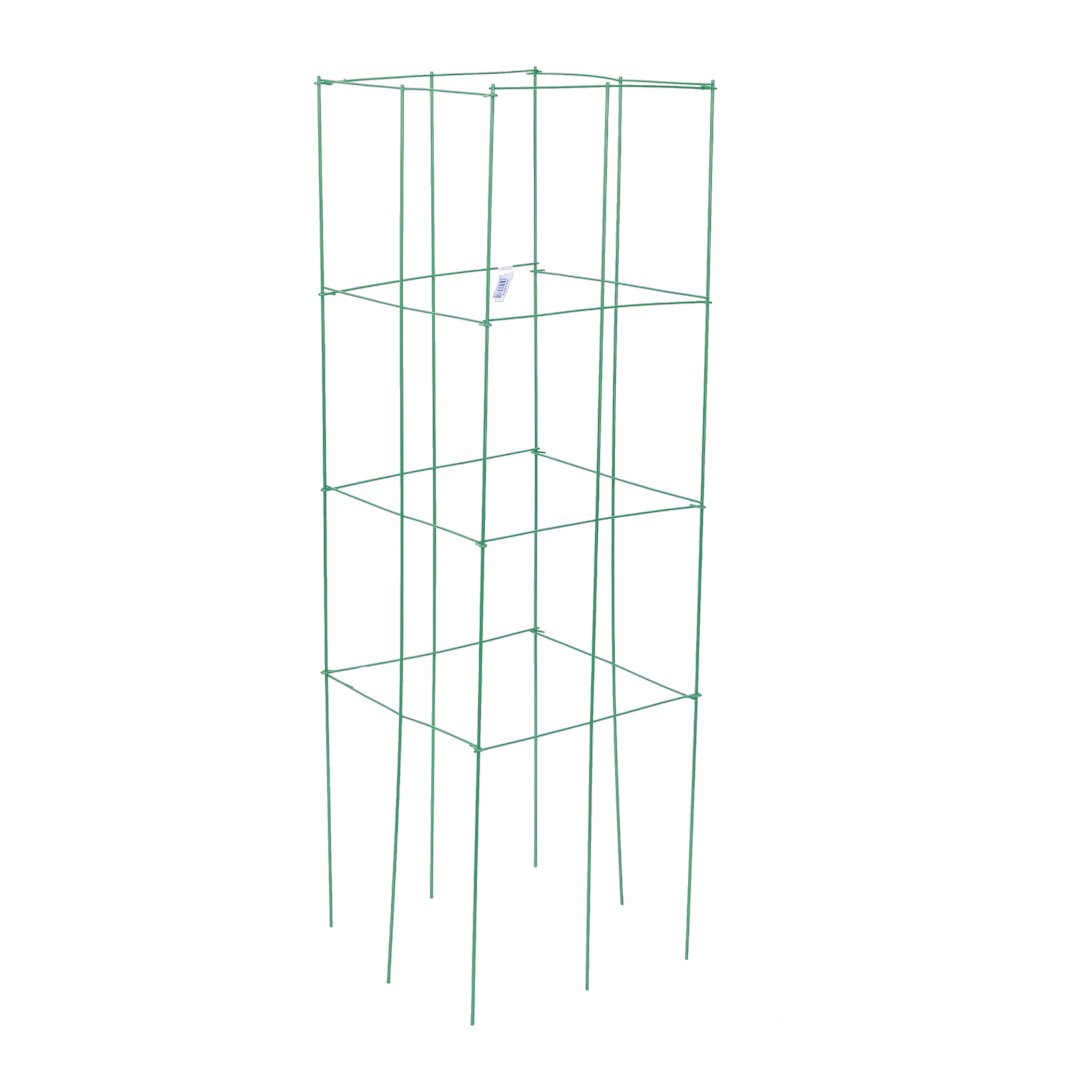 Panacea heavy duty 4-panel tomato tower in green, 47 inch powder-coated steel folding cage for tomato plants