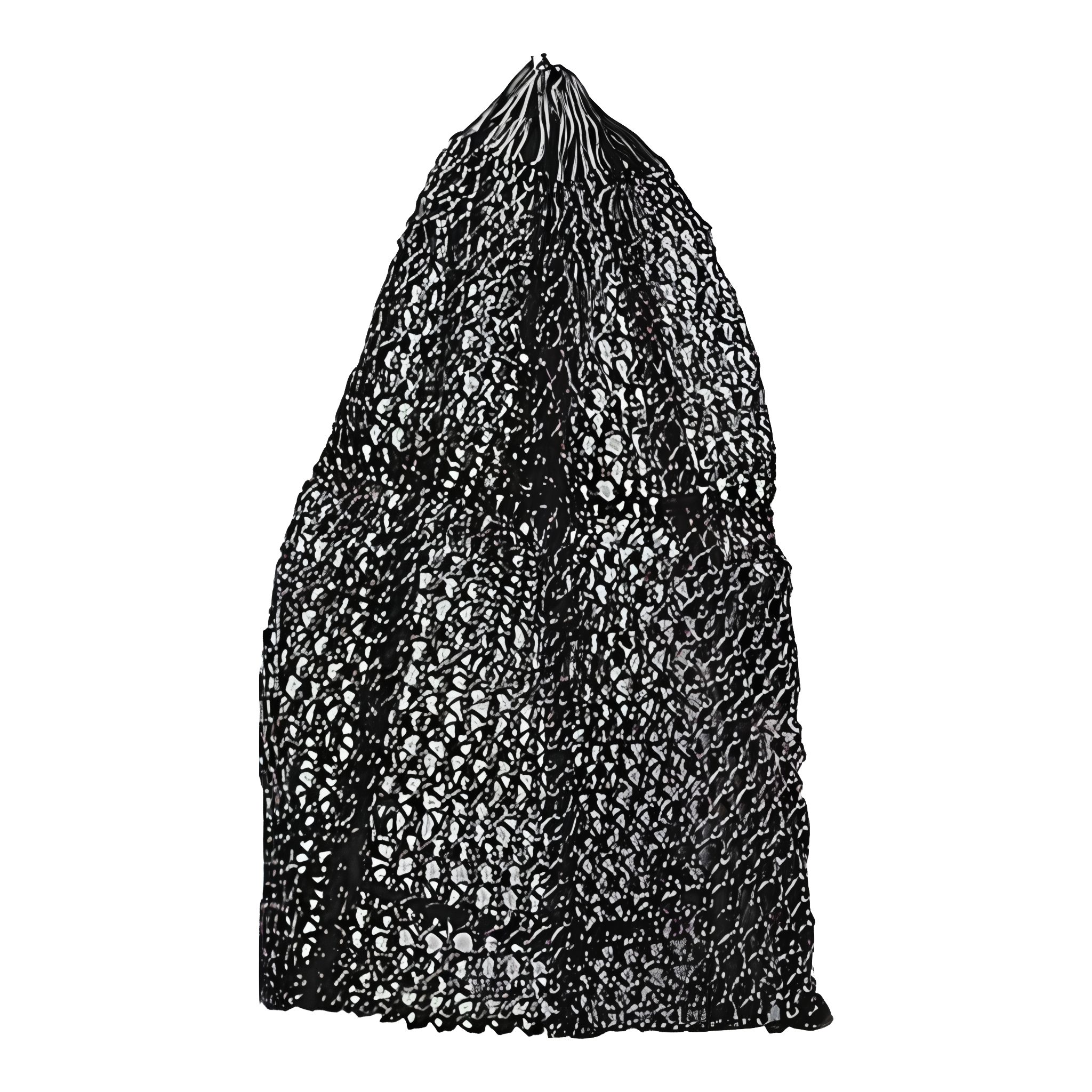 Ultra Slow Feeder Hay Net for horses, shown in black. #Black