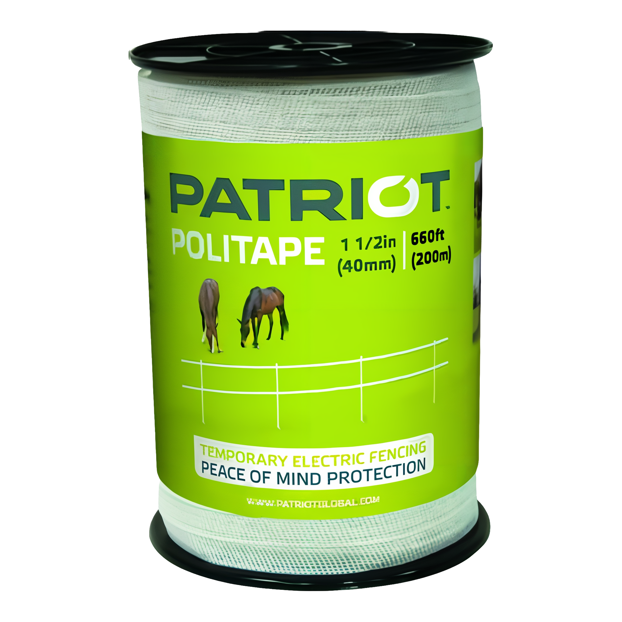 Patriot Politape 1 1/2 inch x 660 ft white for general farm fencing.