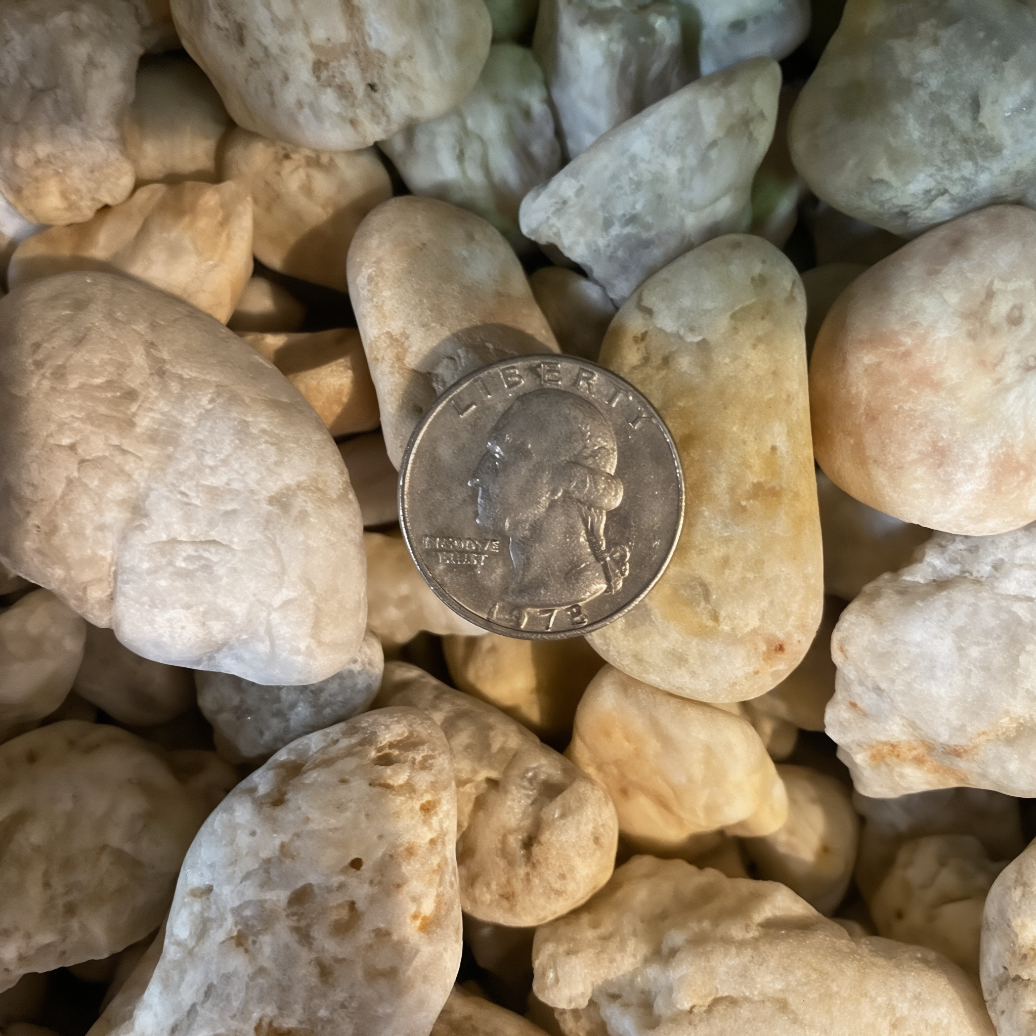 Multi Color Pea Gravel, 3/4 inch size