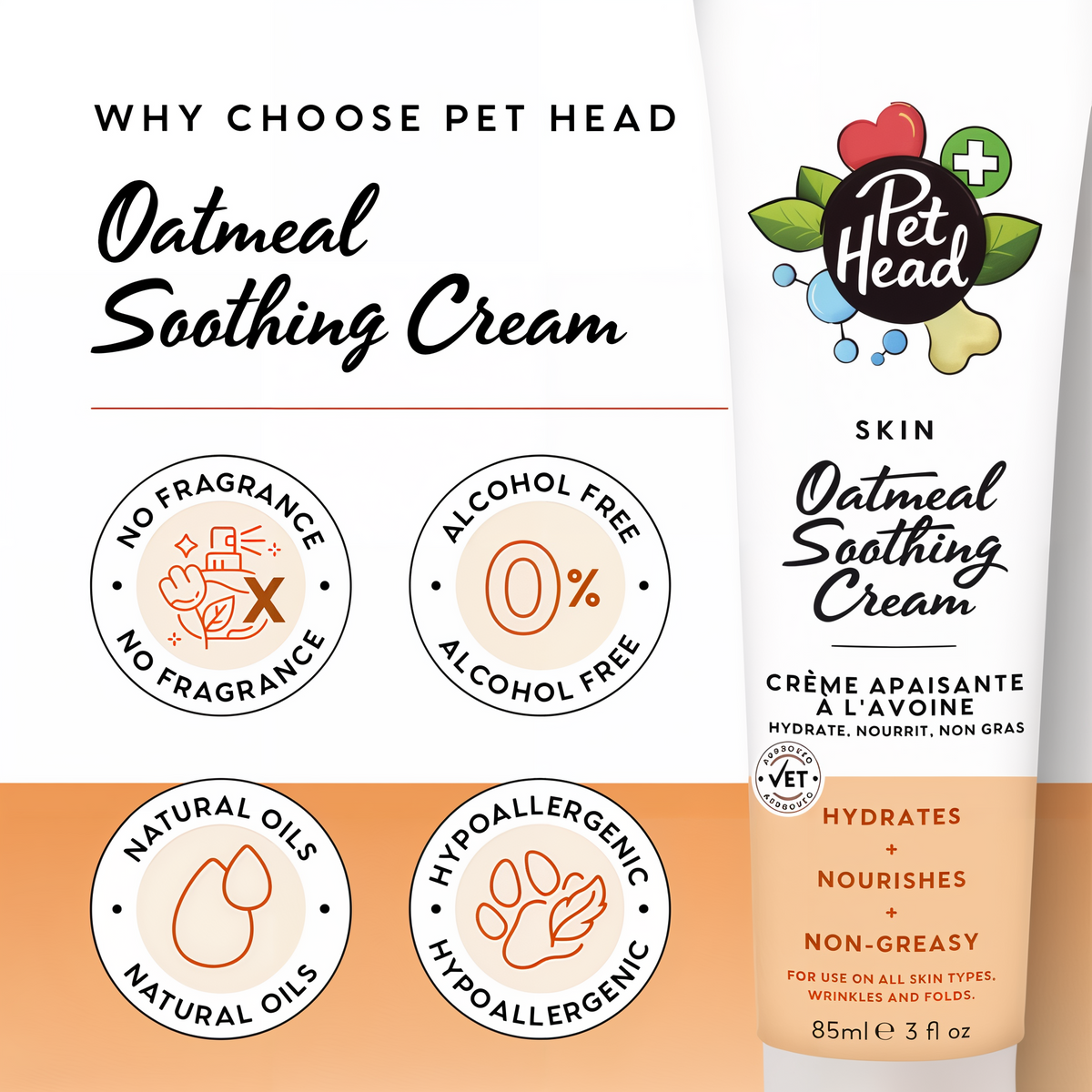 Pet Head Oatmeal Soothing Cream 3 oz -- other