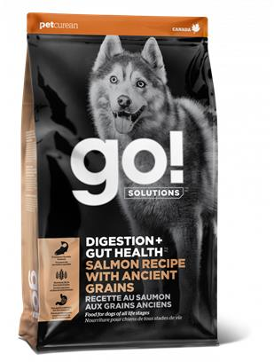 Go Solutions Digestion Gut Health Salmon Recipe Dry Dog Food with Ancient Grains