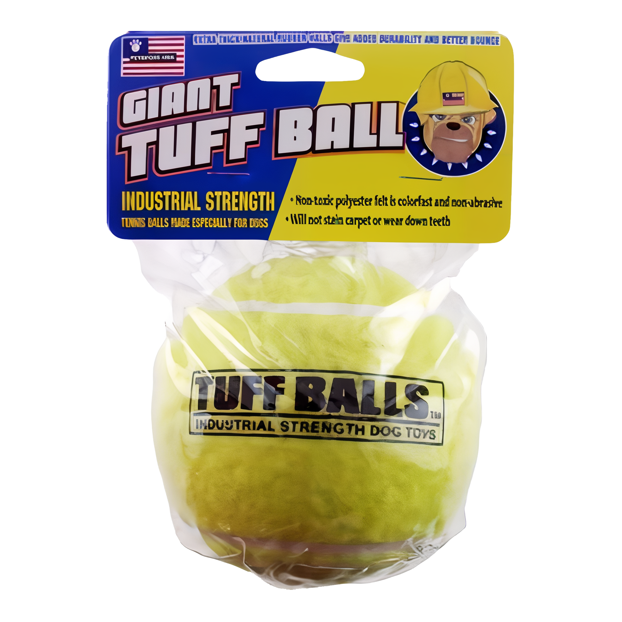 Petsport Giant Tuff Ball - Durable Natural Rubber Tennis Ball