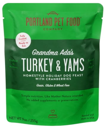 Portland Pet Food Company Grandma Ada's Turkey and Yams Meal for Dogs