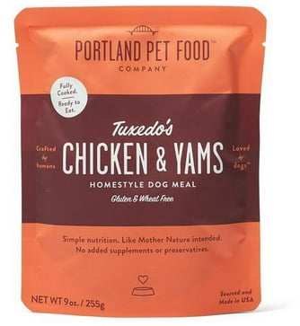Portland Pet Food Topper Tuxedos Chicken & Yams Homestyle Dog Meal