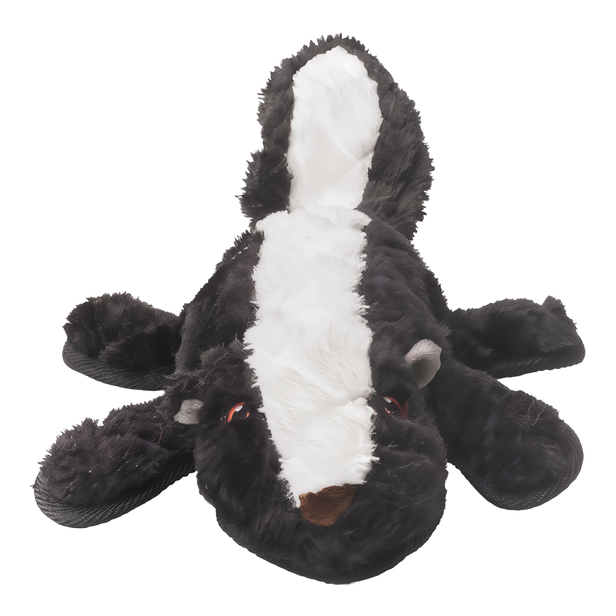 Power House large skunk plush dog toy studio view 2