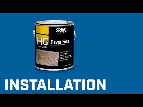 SRW Products HG High Gloss Paver Sealer — installation video