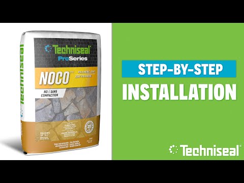 Techniseal NOCO step-by-step flagstone installation video for no-compaction joints