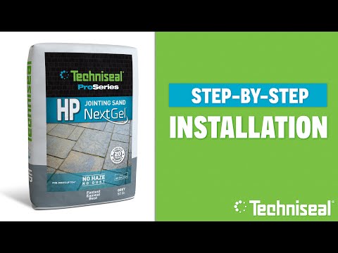 Techniseal HP NextGel polymeric paver sand step-by-step installation video