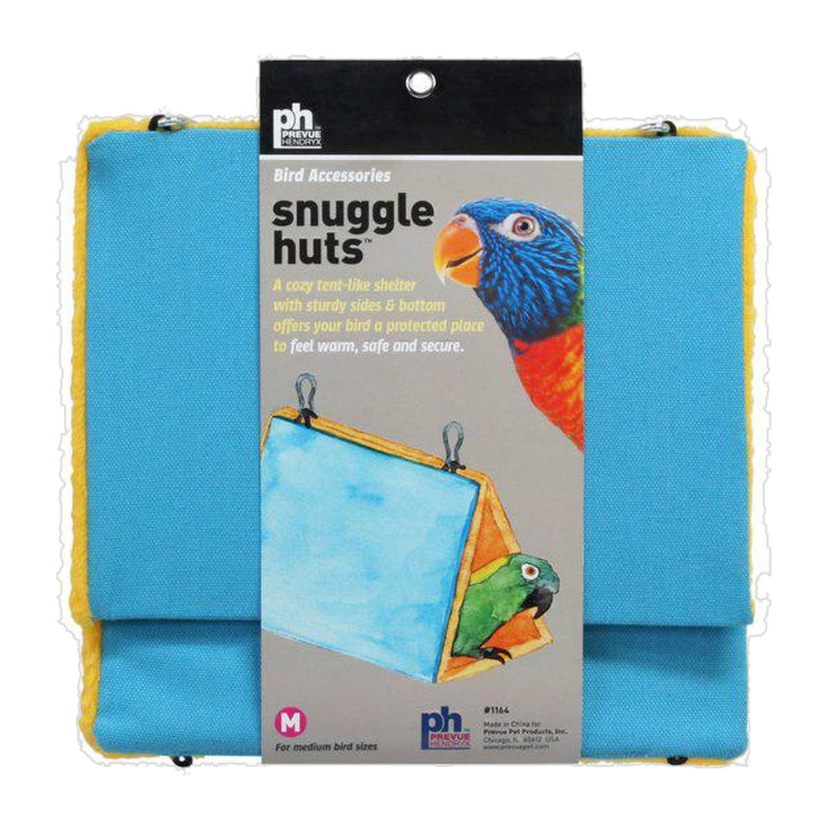 Prevue Snuggle Hut medium size retail card blue