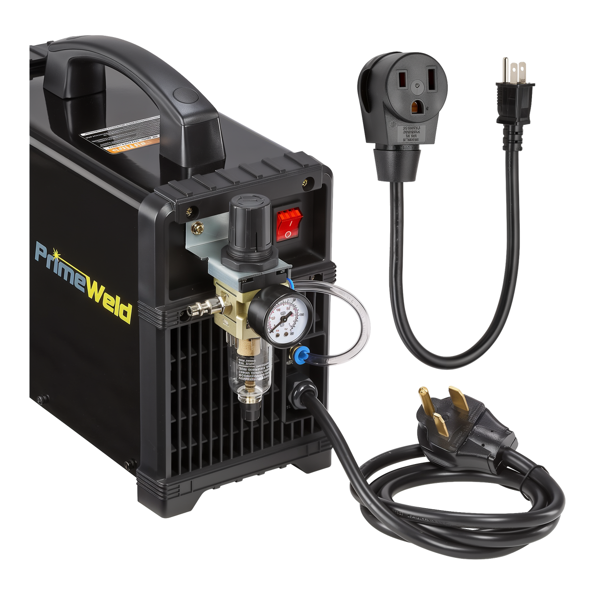 PrimeWeld CUT50DP 50-Amp 110v/220v Plasma Cutter -- machine angled view 2