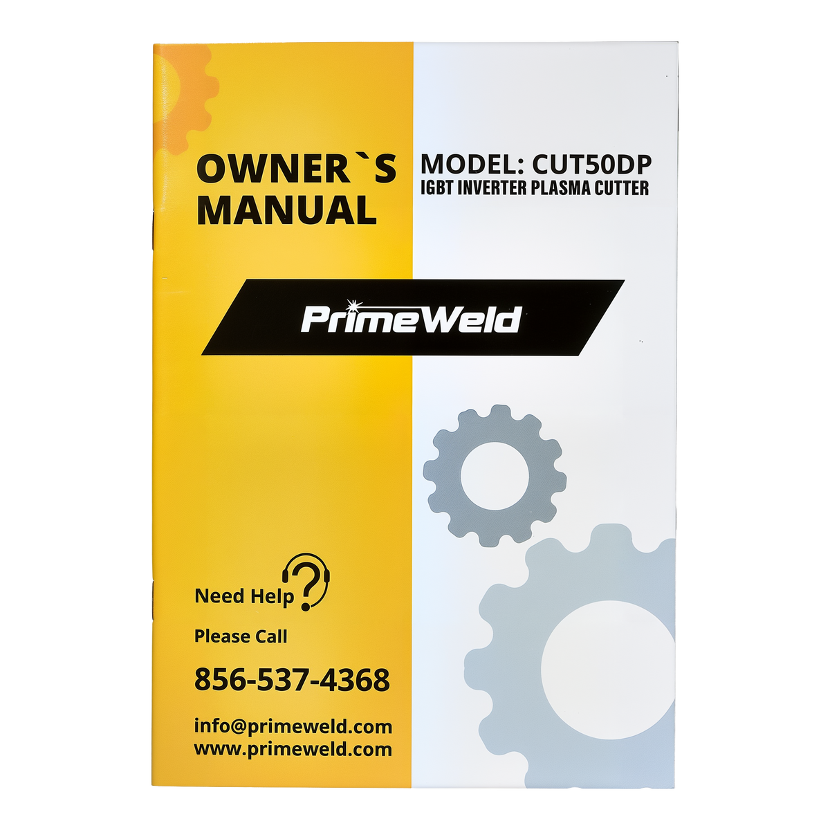 PrimeWeld CUT50DP 50-Amp 110v/220v Plasma Cutter -- printed user manual