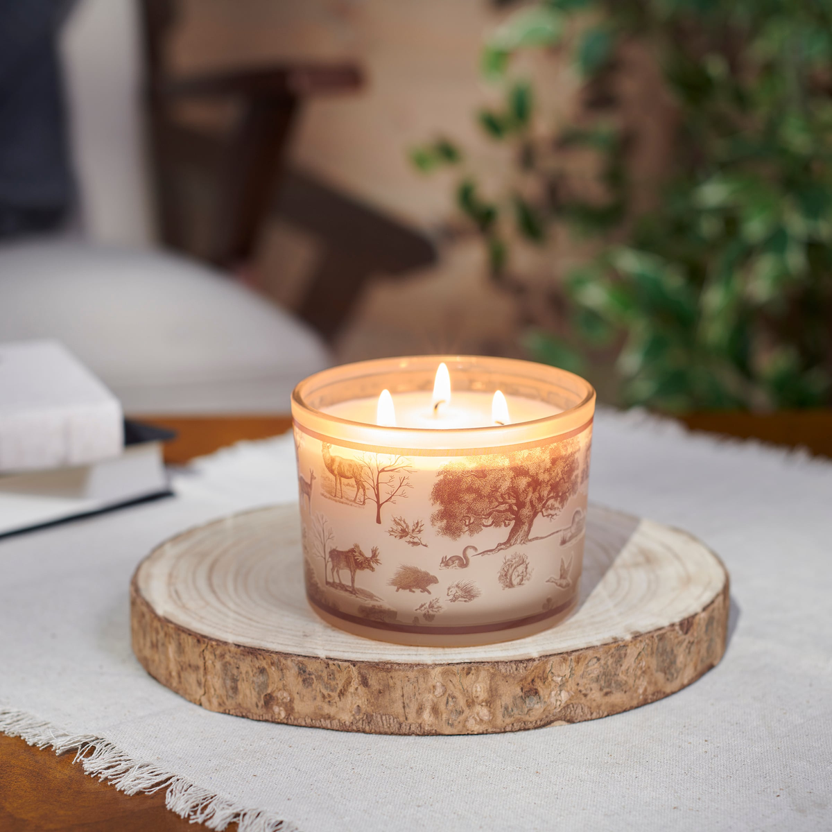 Primitives by Kathy Cabin Toile Candle -- lifestyle