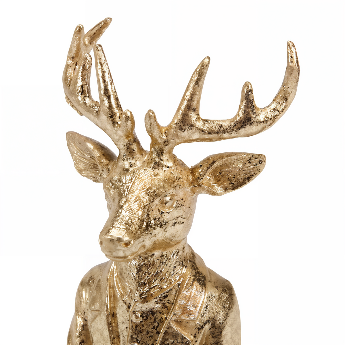 Primitives By Kathy Distinguished Deer Figurine -- detail