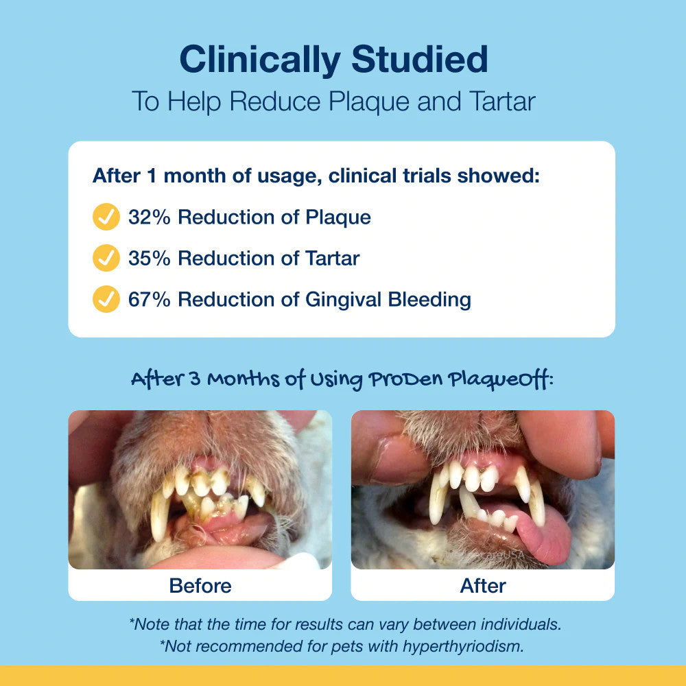 Safe and gentle oral care accepted by the Veterinary Oral Health Council with results in 3 to 8 weeks