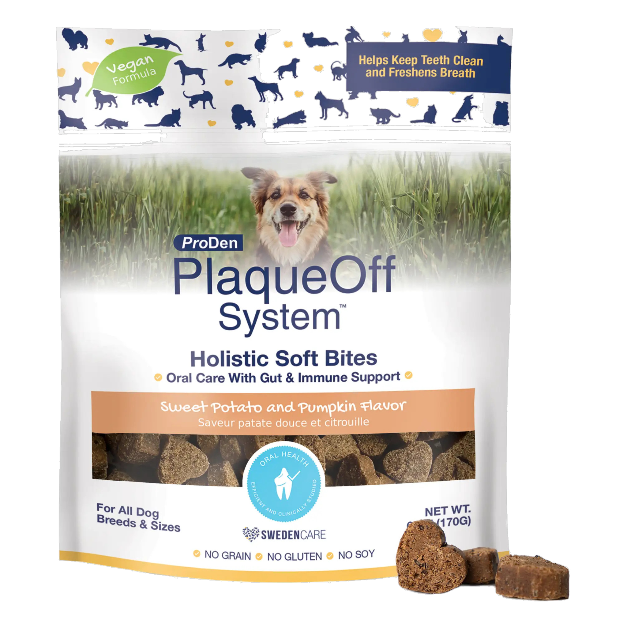 ProDen PlaqueOff System Holistic Soft Bites with Gut and Immune Support 6 oz bag front