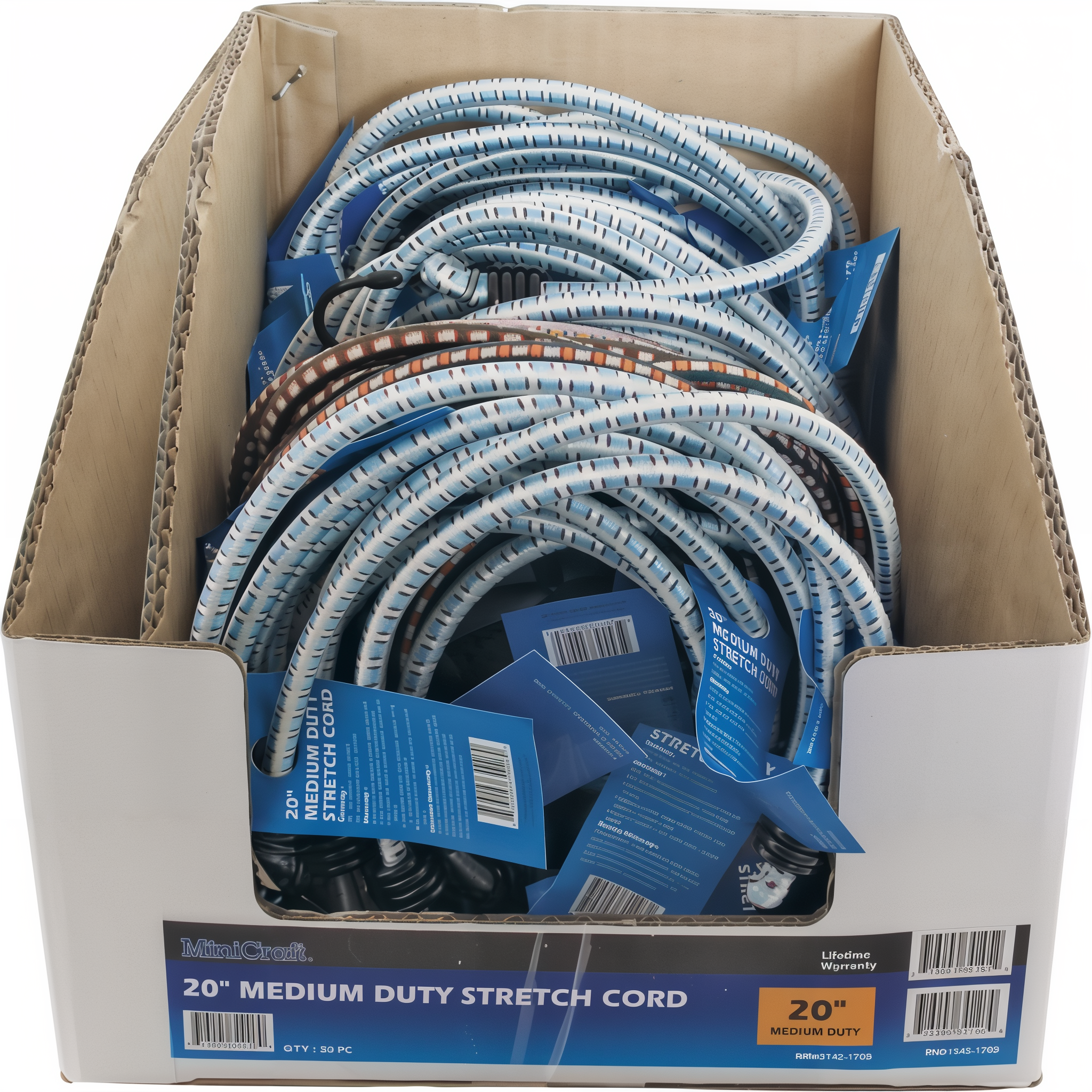 Camouflage Prosource bungee stretch cord with hook end, 20 inches long.