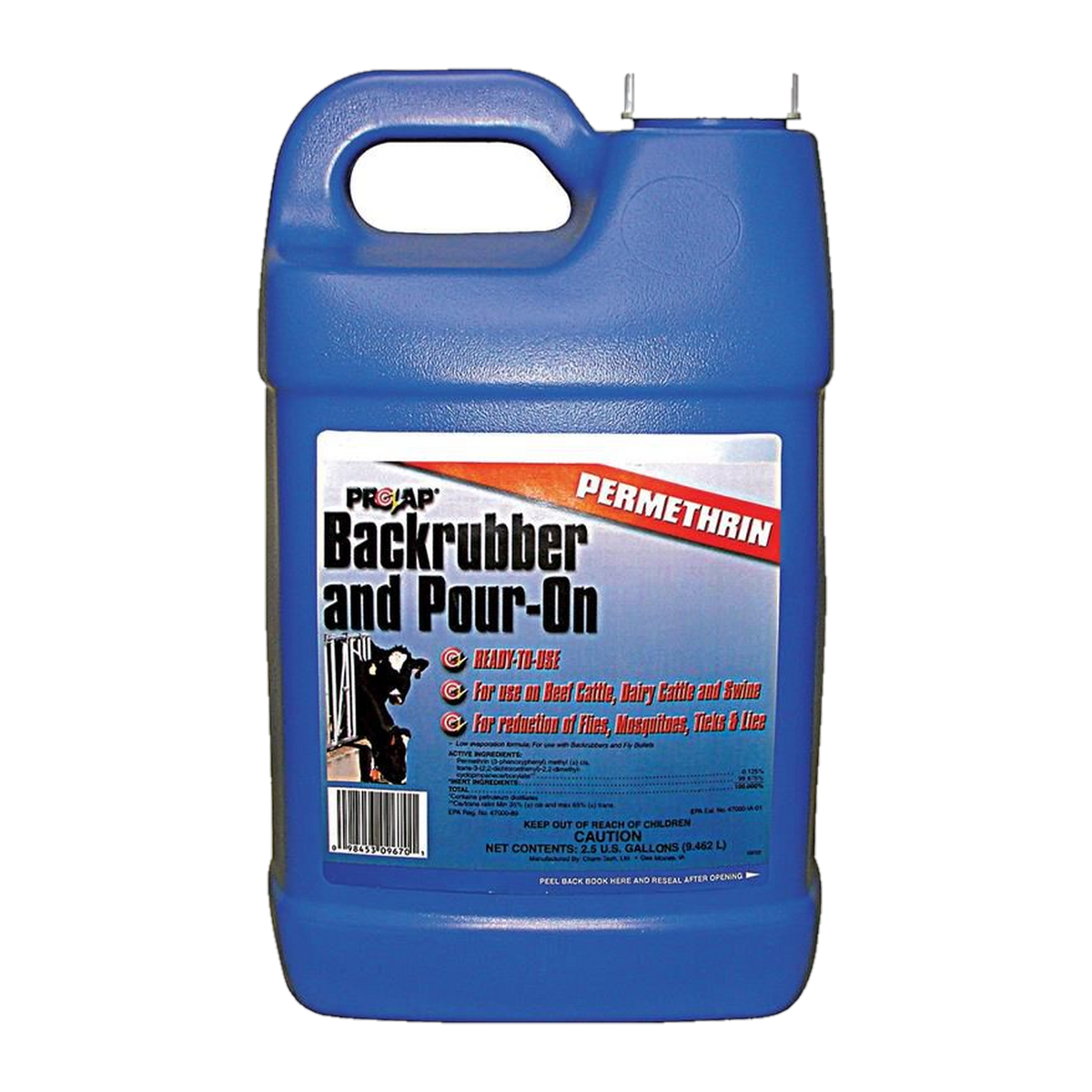 Prozap Backrubber & Pour-On Insecticide 2.5 Gallon -- product image