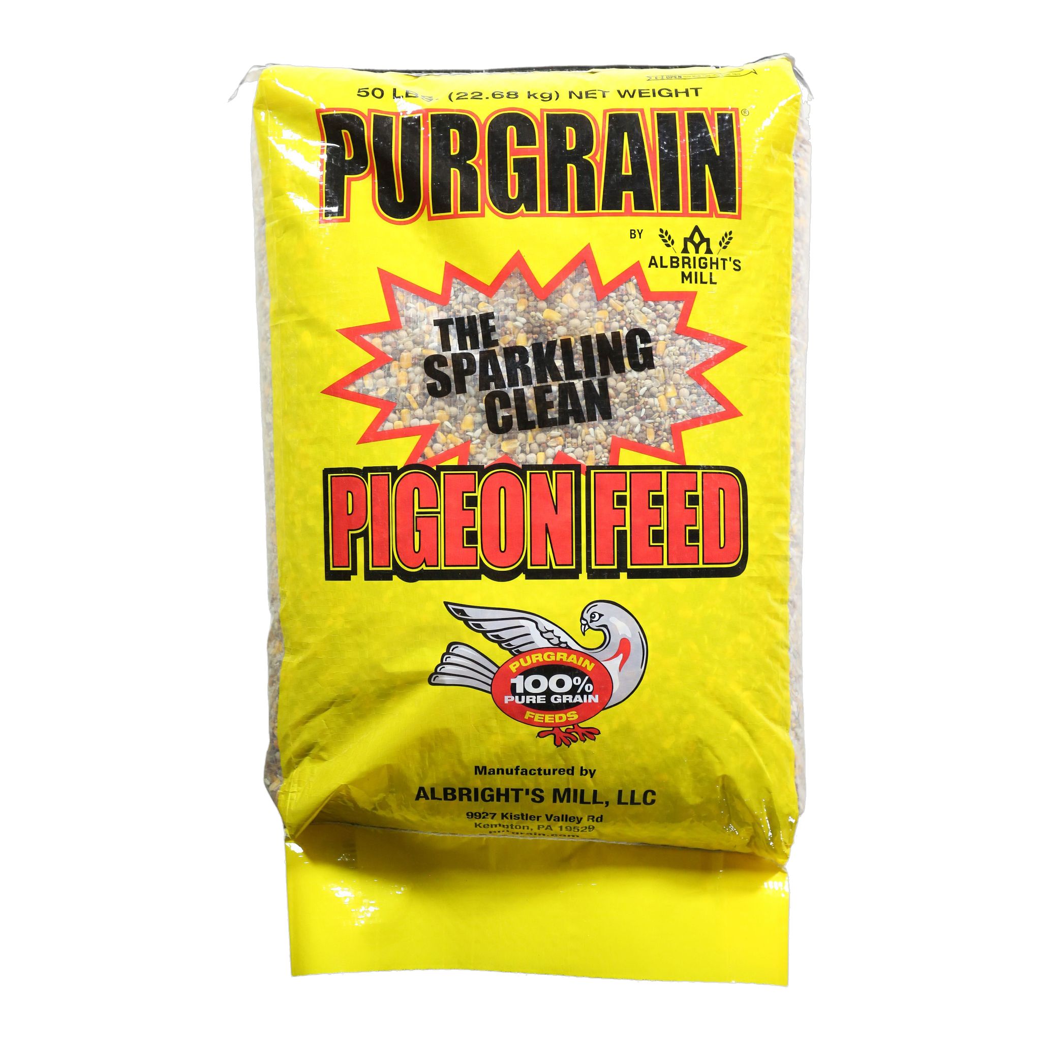 Purgrain Breeder Conditioner 16% Small Yellow Corn Pigeon Feed 50 lb bag