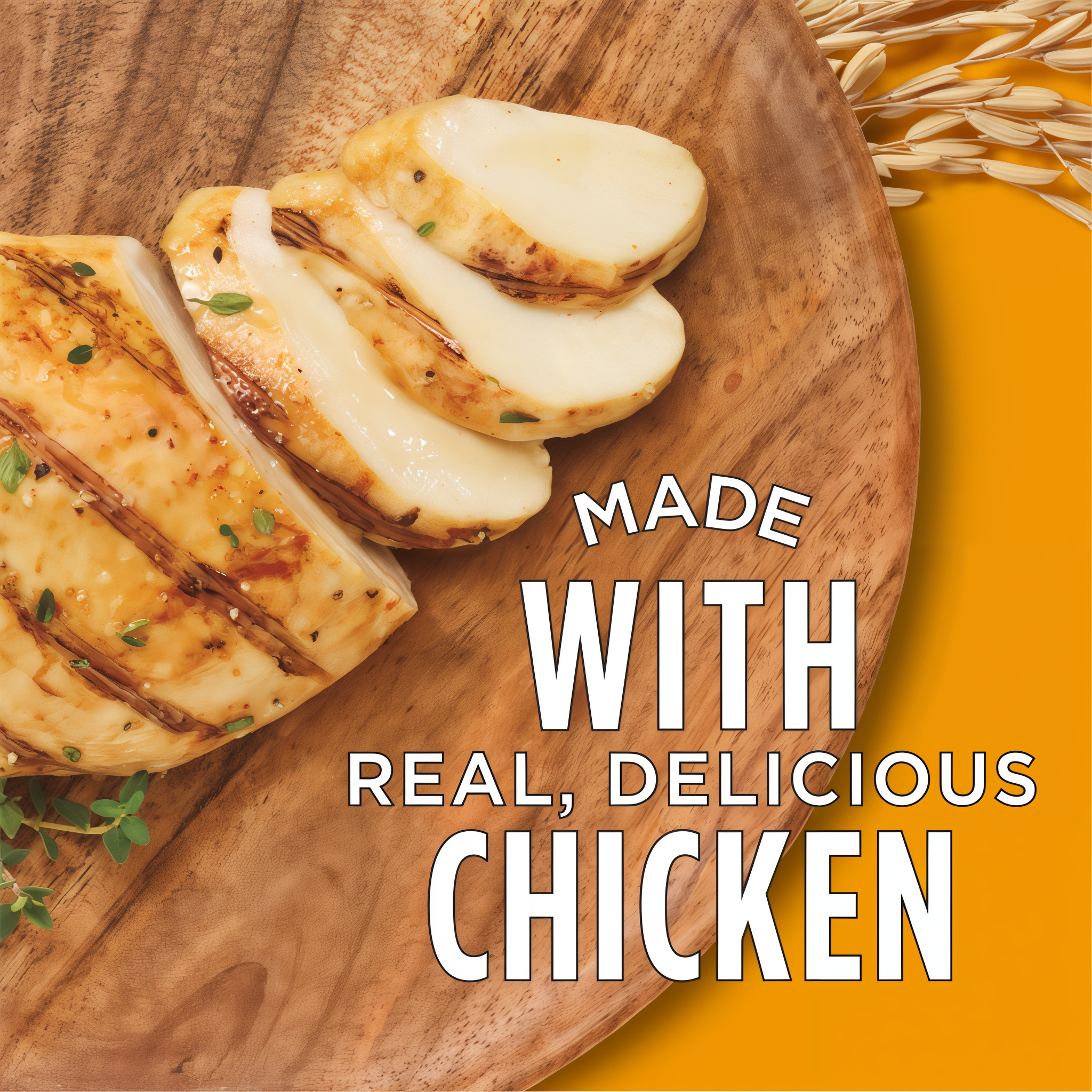 Made with real, delicious chicken