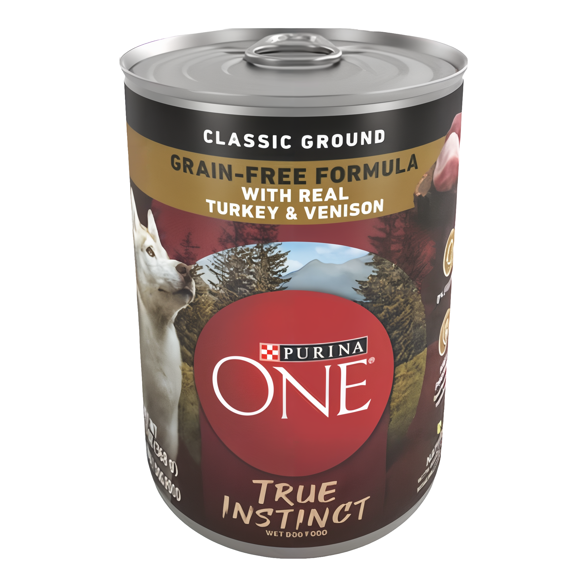 Purina ONE SmartBlend True Instinct Grain Free Classic Ground Wet Dog Food with Real Turkey & Venison