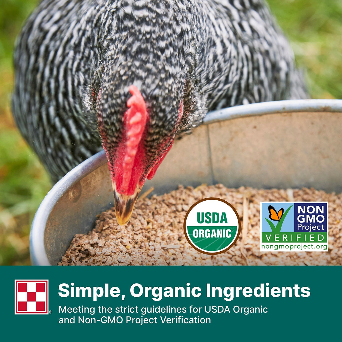 Simple organic ingredients meeting USDA Organic and Non-GMO Project Verification guidelines