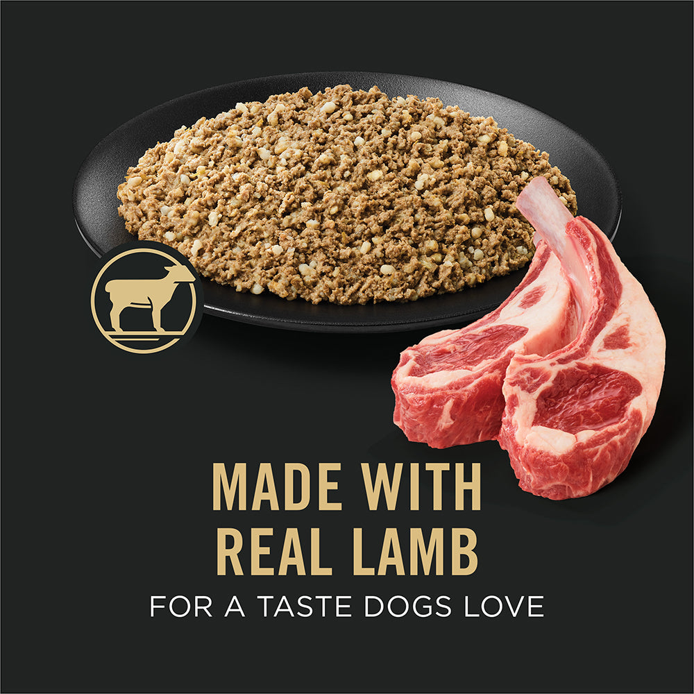 Made with real lamb for a taste dogs love
