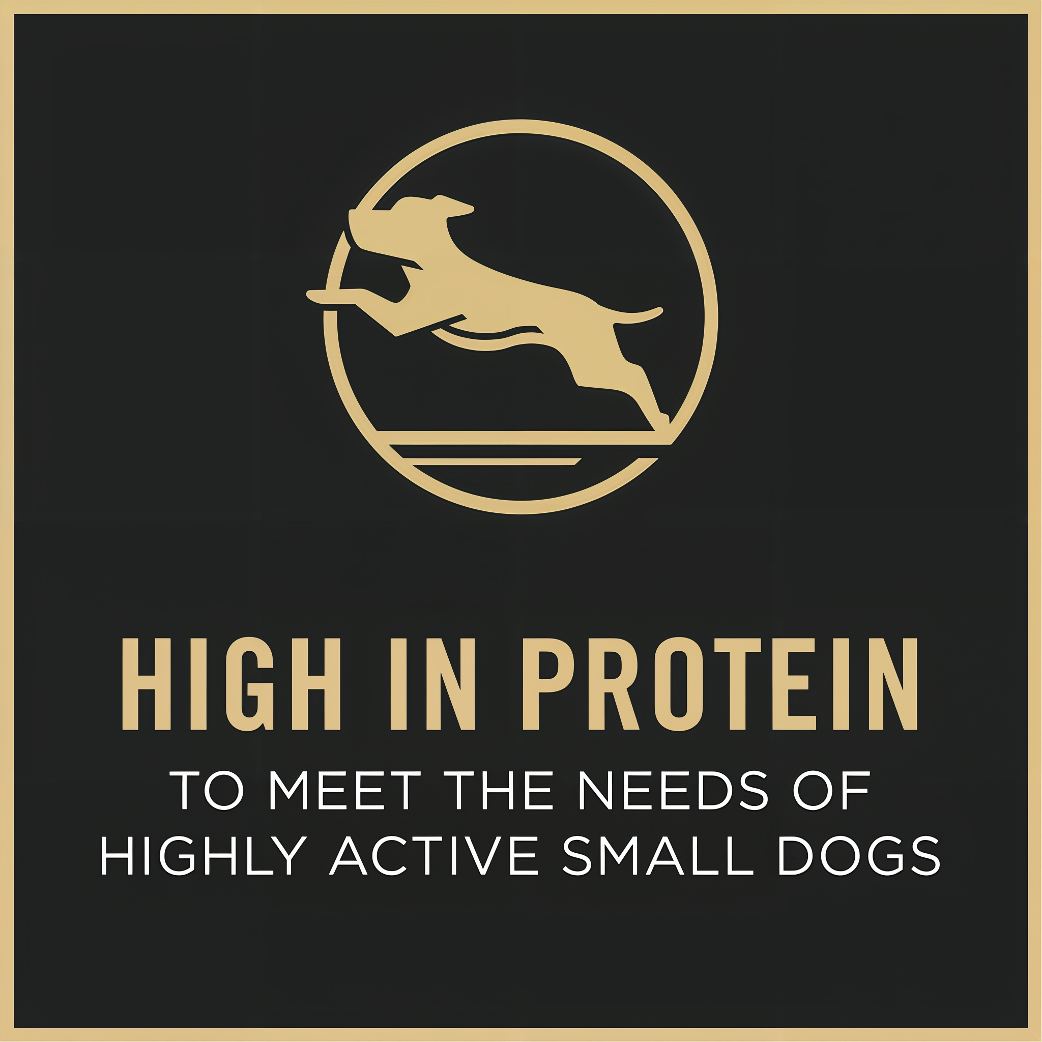 Package label panel highlighting high protein with real beef as the first ingredient