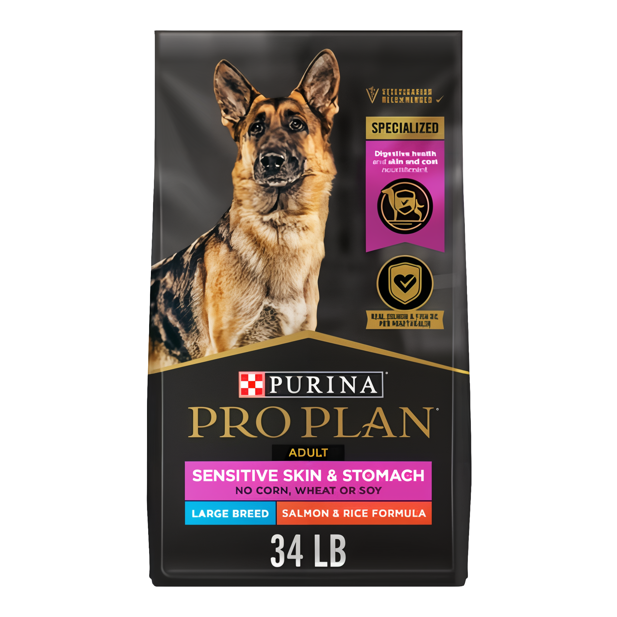 Purina Pro Plan Sensitive Skin and Sensitive Stomach Dog Food Large Breed Salmon and Rice Formula