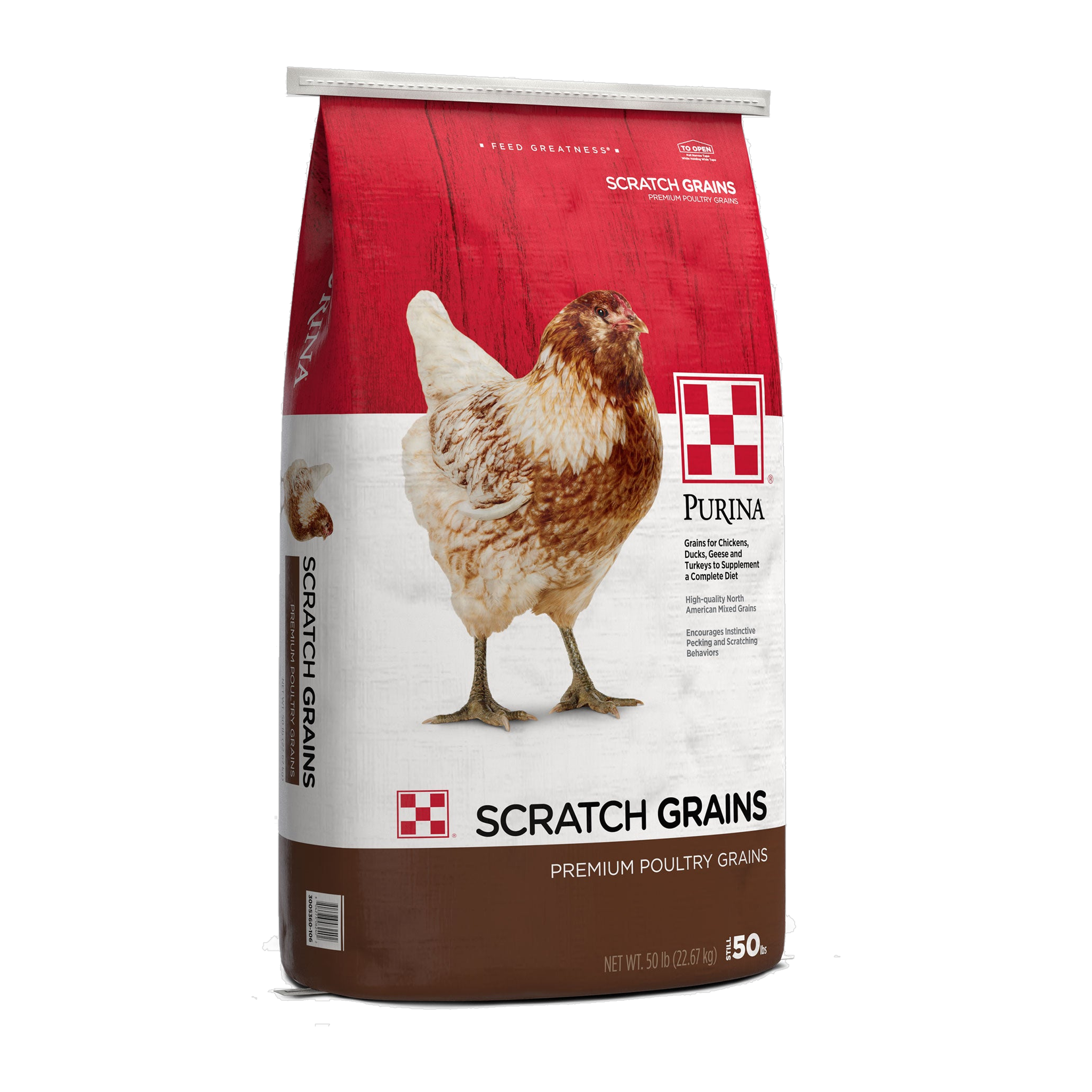Purina Scratch Grains 50 lb bag front