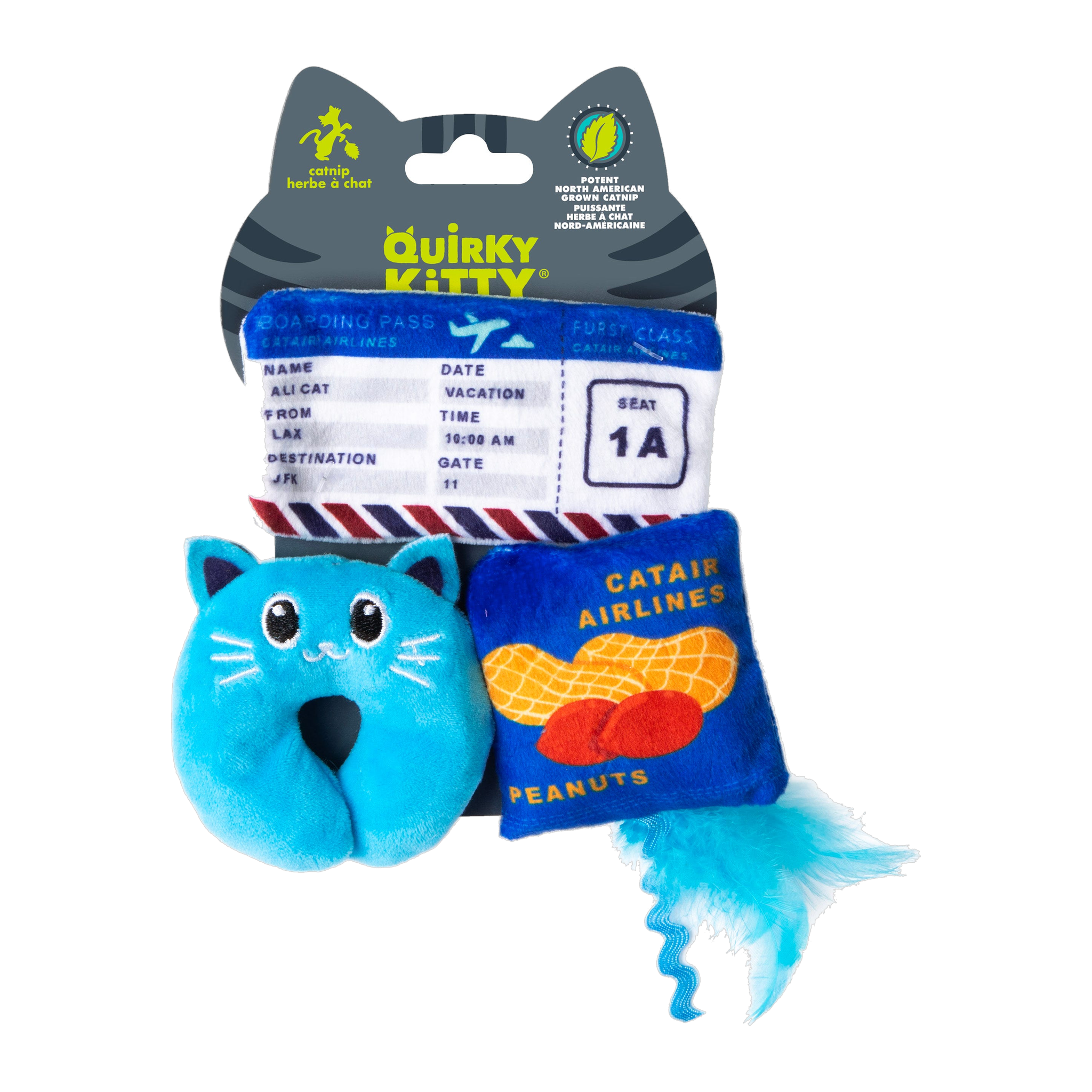 Quirky Kitty Furst Class 3 Pack retail packaging front view