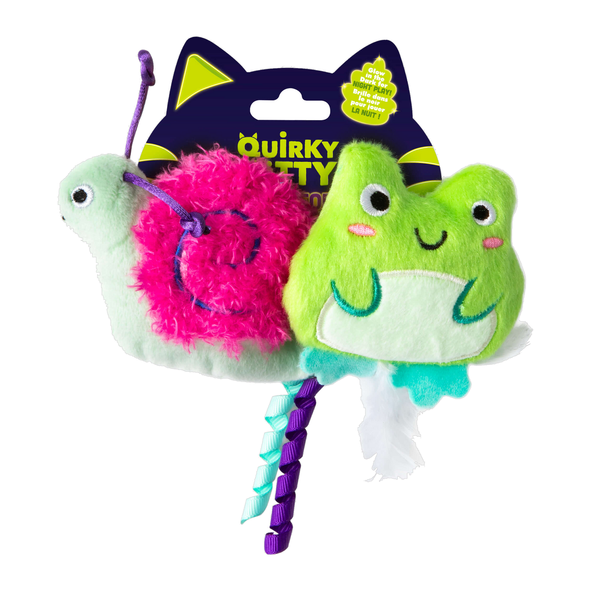 Quirky Kitty Glow Critters 2 Pack Glowing Forest retail packaging front view