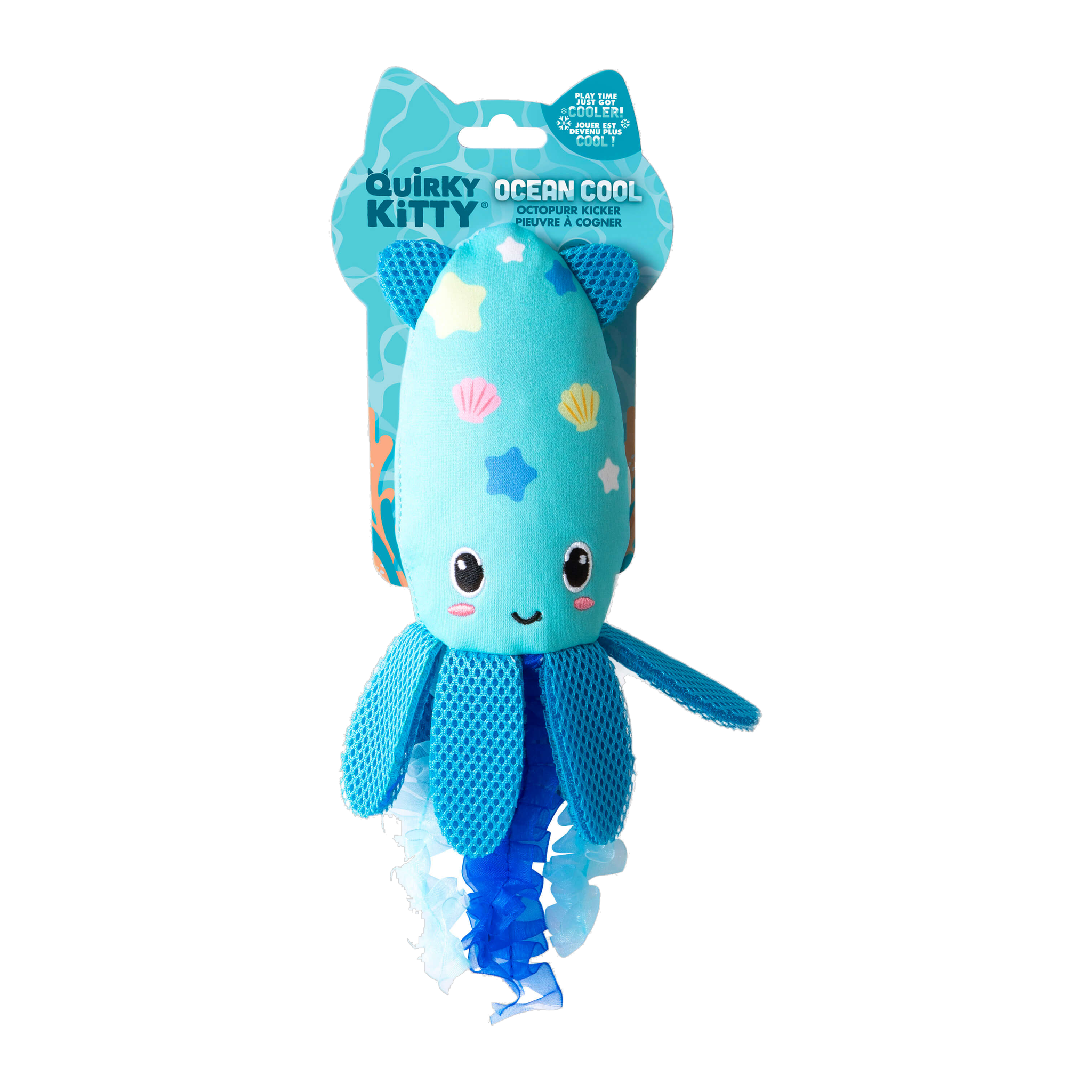 Quirky Kitty Octopurr Kicker Ocean Cool retail packaging front view