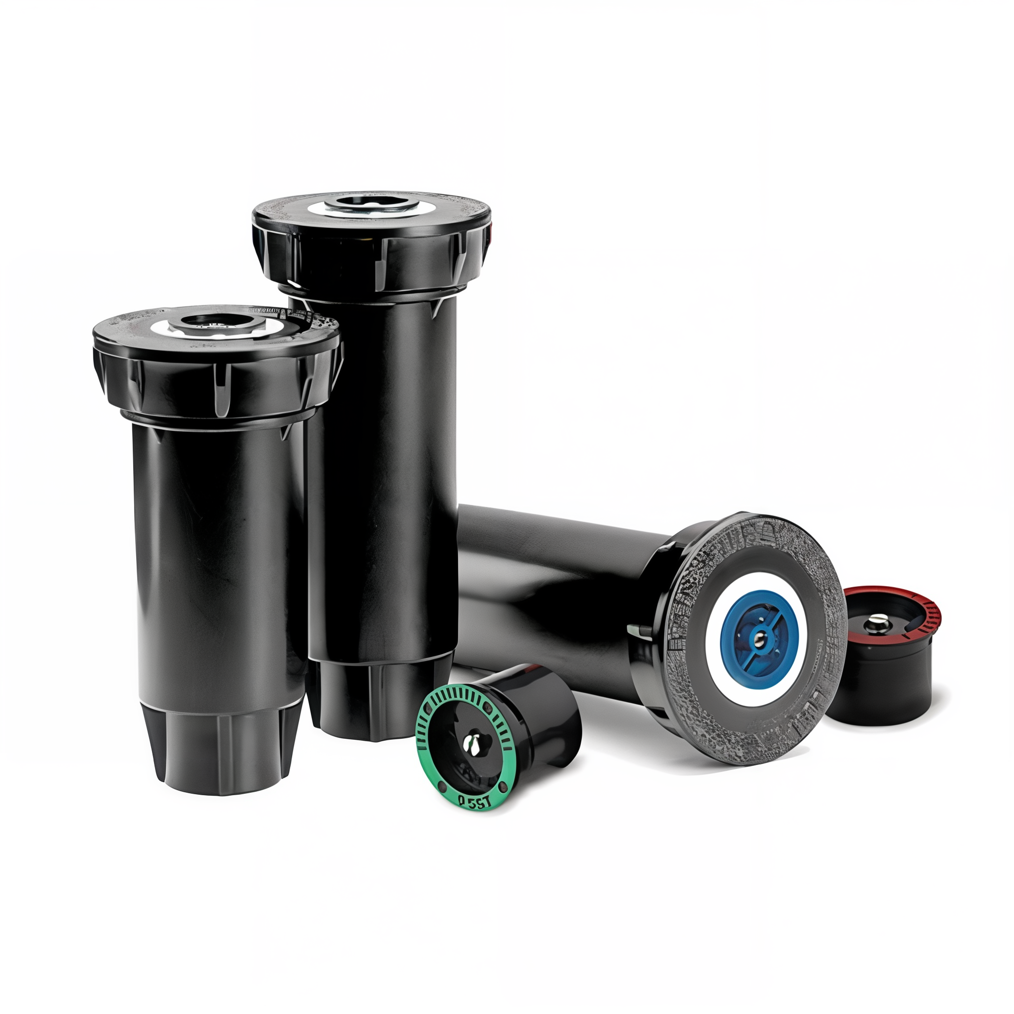 Rain Bird 1804 PRS-45 spray body feature graphic showing pressure-regulated stem construction