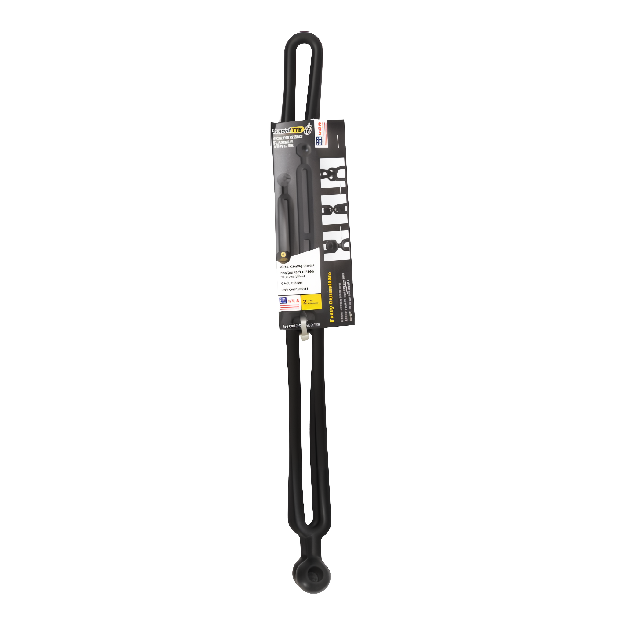 Rapid Tie Non-Marring Flexible Vinyl Tie 16 inch 2-pack, black adjustable extendable strap