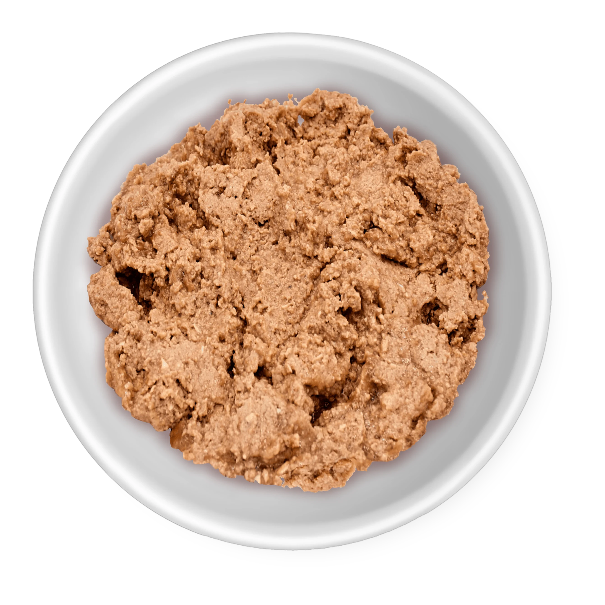 Bowl of RAWZ 96% rabbit and pumpkin pate cat food