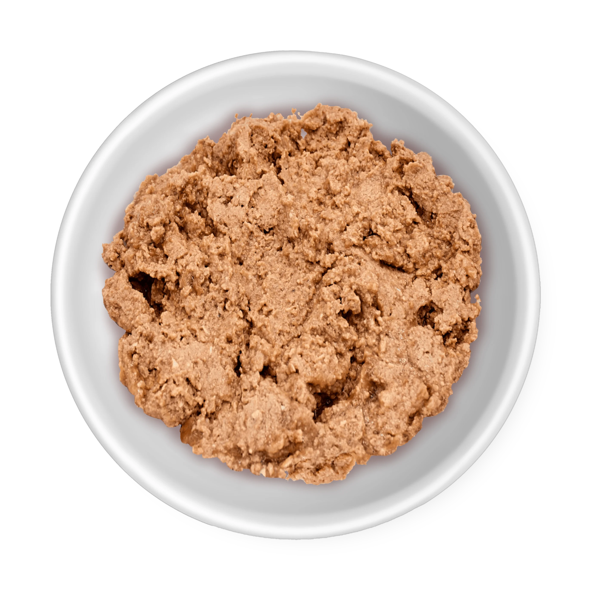 Bowl of RAWZ steam-cooked pate cat food showing the smooth ground texture