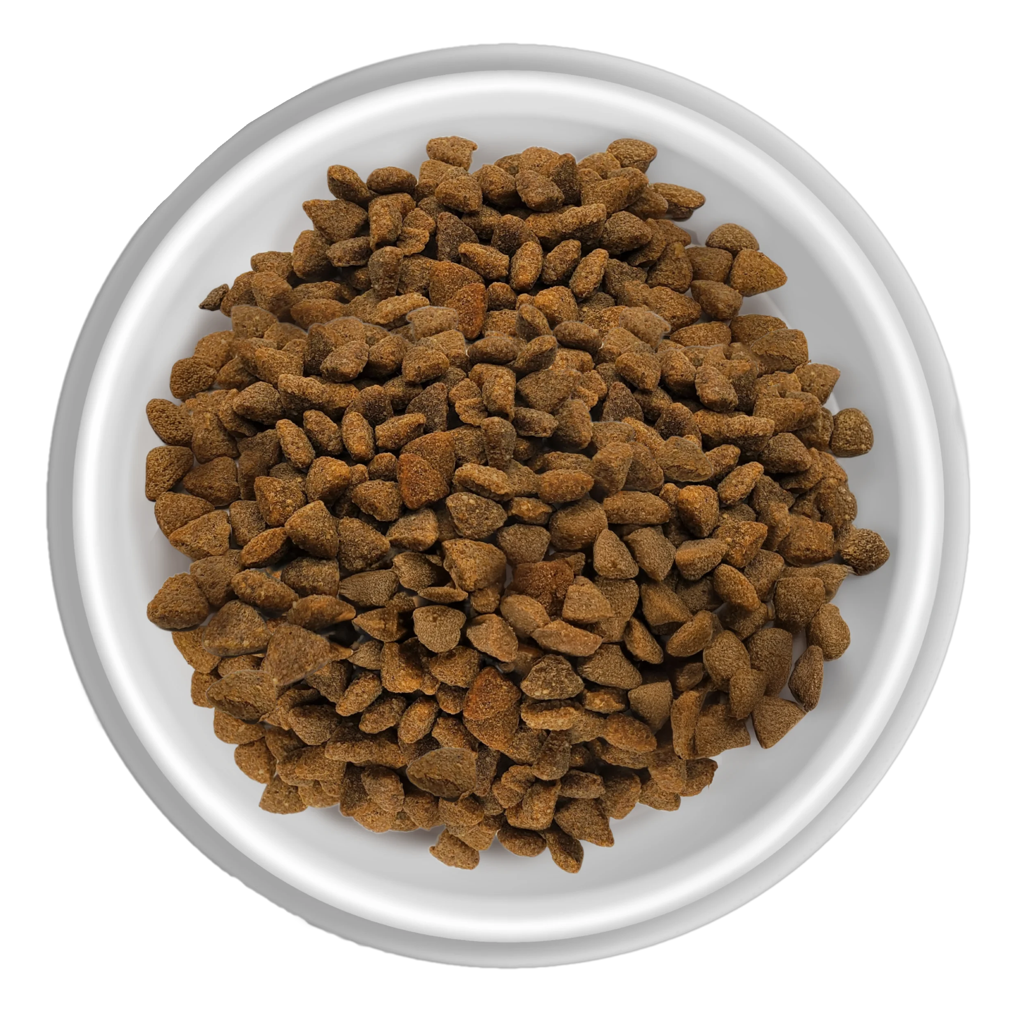 Bowl of RAWZ meal-free dry cat food kibble